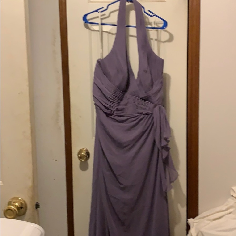 New with Tags Long Backless Purple Dress